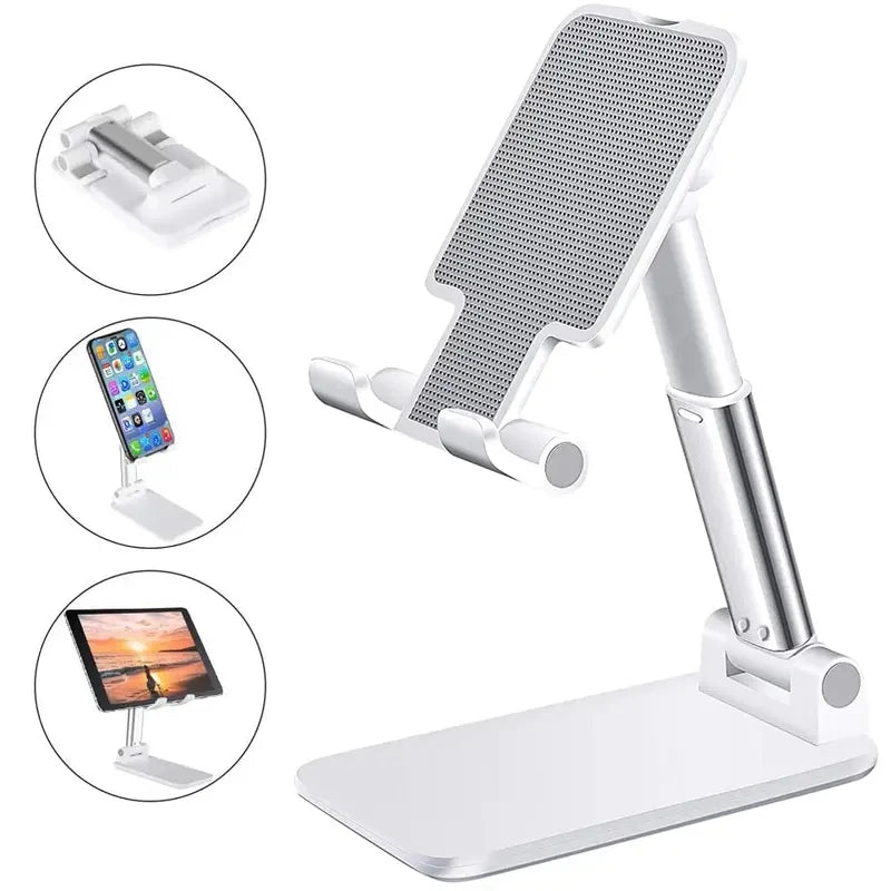 Adjustable Phone & Tablet Stand — Universal Desk Holder