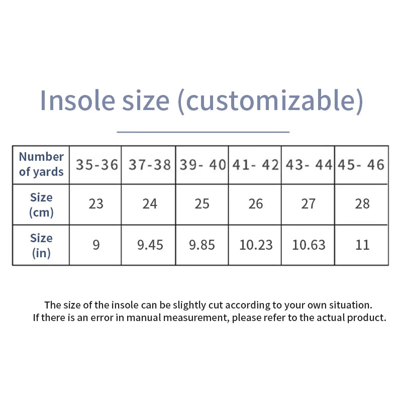 Sport Orthopedic Insoles – Shock Absorbing EVA Foam