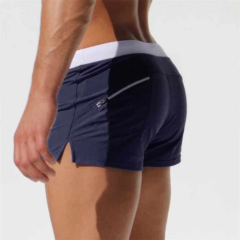 Men's Beach Swim Shorts | Quick-Drying Boxer Trunks, Multiple Colors