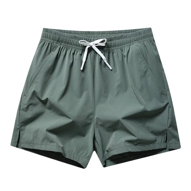 Men's Sports Casual 3/4 Shorts – Ice Silk, Quick-Dry & Lightweight