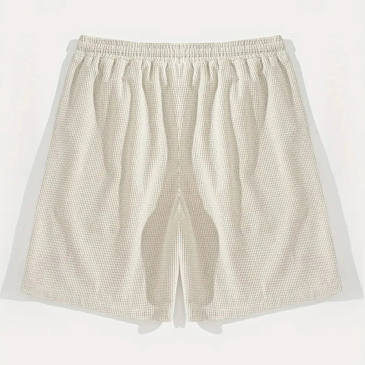 Men's Textured Knit Shorts – Casual & Sports