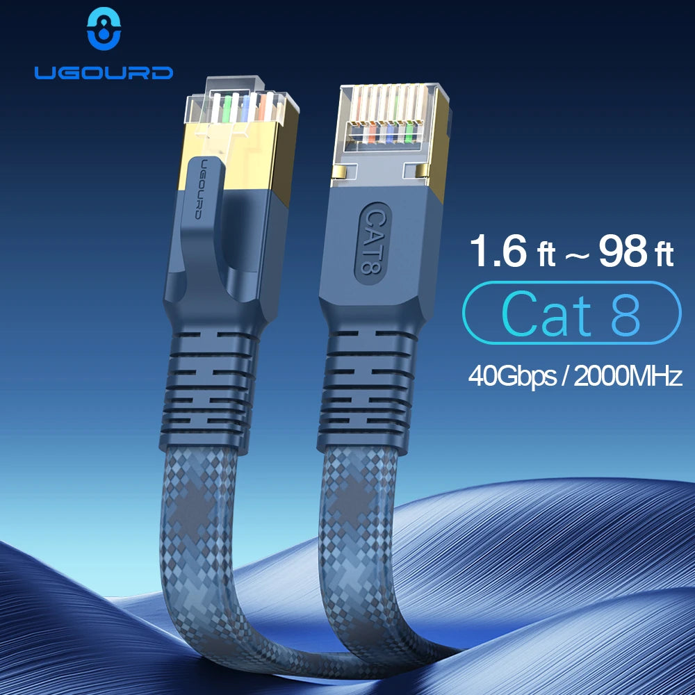 CAT8 Ethernet Cable 40Gbps – Braided LAN Cable
