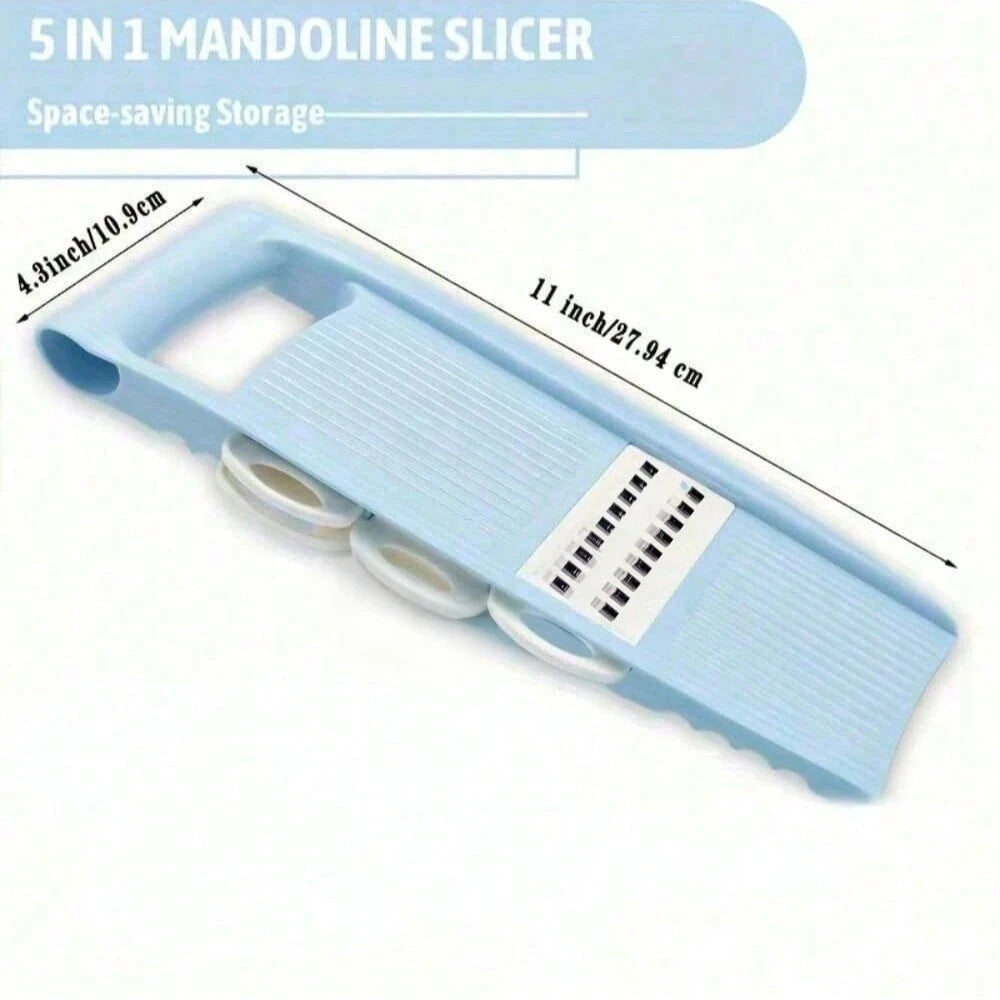 5-in-1 Mandoline Slicer – Multifunctional Vegetable & Fruit Julienne Cutter