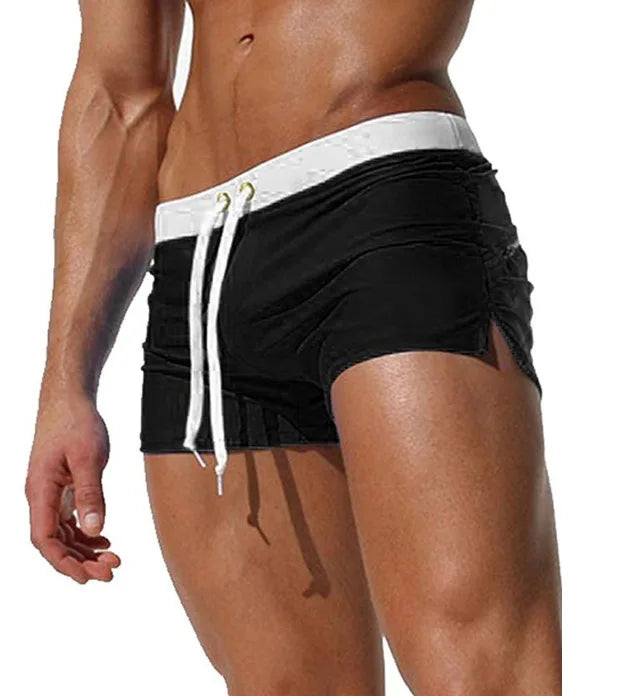 Men's Beach Swim Shorts | Quick-Drying Boxer Trunks, Multiple Colors