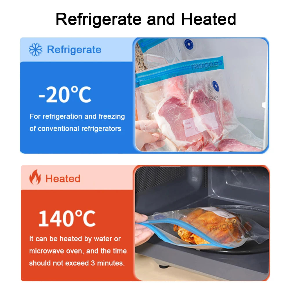 Reusable Vacuum Sealer Bags | BPA-Free Food Storage
