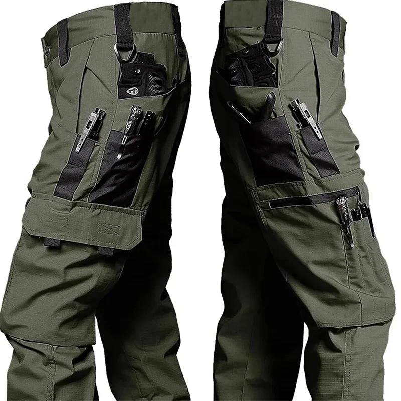 Men's Tactical Cargo Pants – Multi-Pocket Waterproof Work Trousers