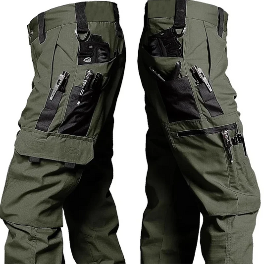 Men's Tactical Cargo Pants – Multi-Pocket Waterproof Work Trousers