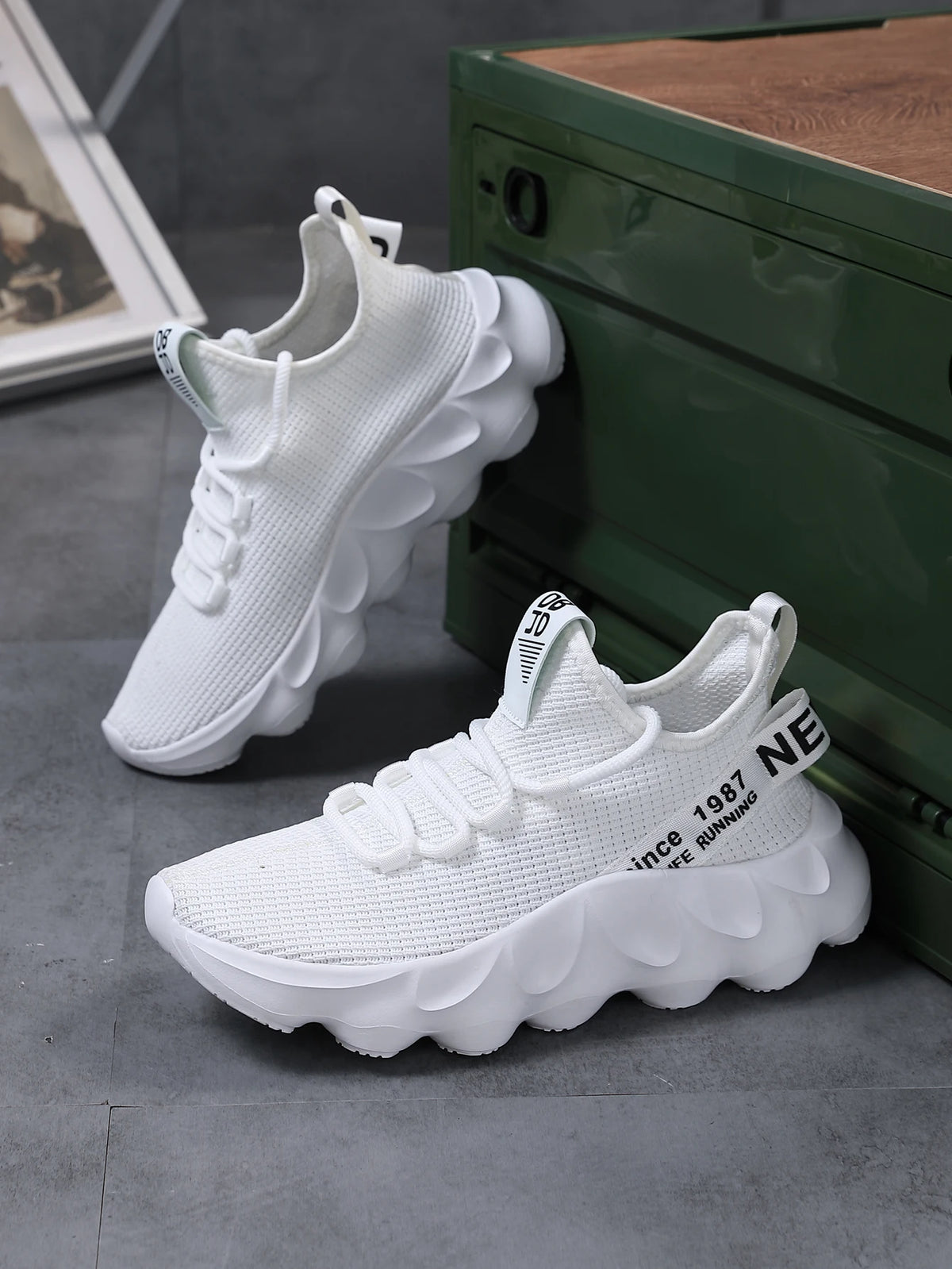 Men's Breathable Mesh Running Shoes – Lightweight Sports Sneakers