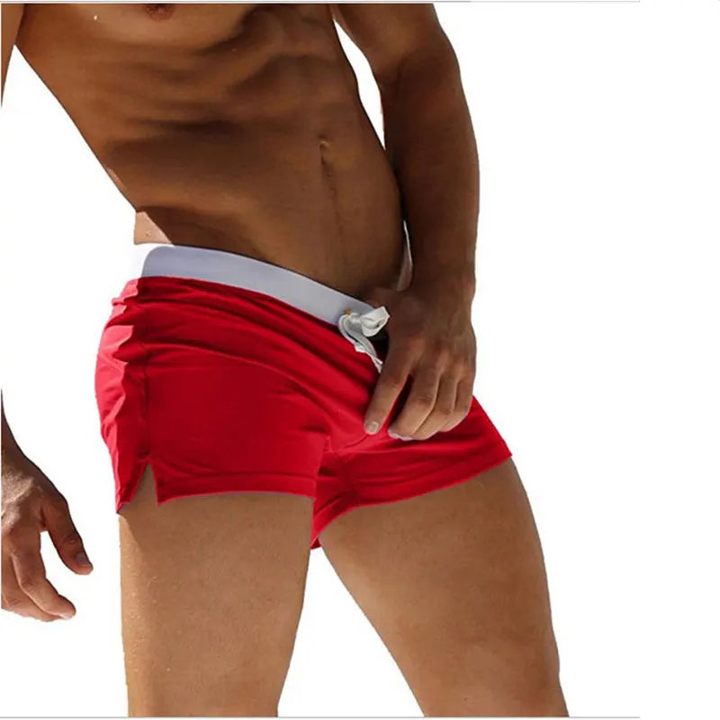 Men's Beach Swim Shorts | Quick-Drying Boxer Trunks, Multiple Colors