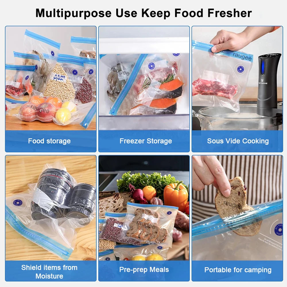 Reusable Vacuum Sealer Bags | BPA-Free Food Storage