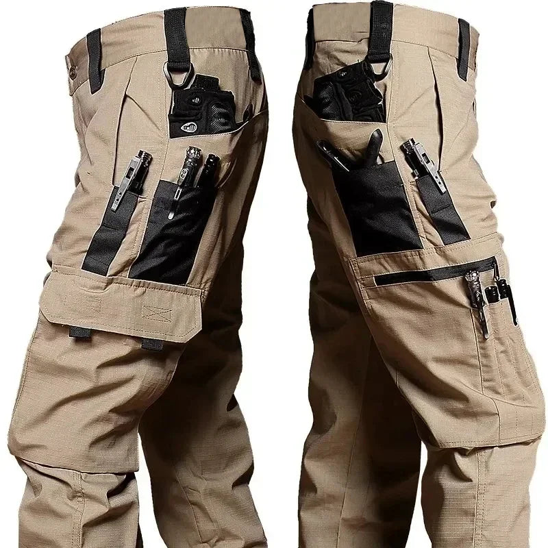 Men's Tactical Cargo Pants – Multi-Pocket Waterproof Work Trousers