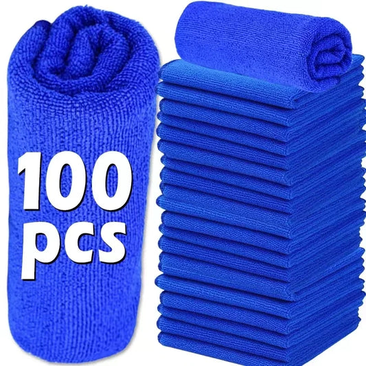 Premium Microfiber Cleaning Cloths – Lint-Free, Streak-Free (Pack of 100)