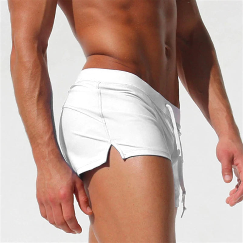 Men's Beach Swim Shorts | Quick-Drying Boxer Trunks, Multiple Colors
